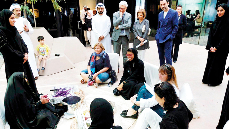 المؤسسة تبنت مبادرة «تبادل ثقافي بالحرف» من خلال تبادل الحرف بين الإمارات ودول أخرى.

من المصدر