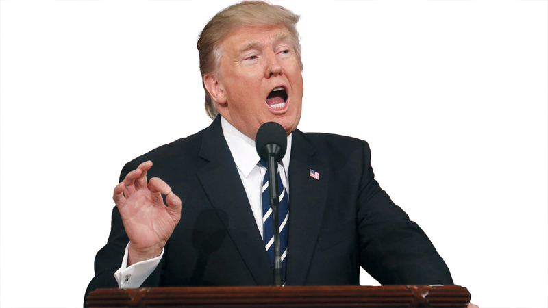 التعصب الصارخ من ترامب شجع على التعصب الشديد وسط أتباعه. أ.ف.ب