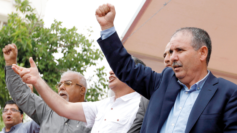 أمين الاتحاد العام للشغل التونسي نور الدين الطبوبي.  رويترز