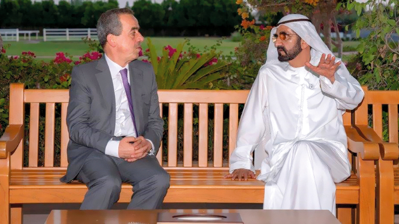 محمد بن راشد خلال حواره مع غسان شربل.

من المصدر