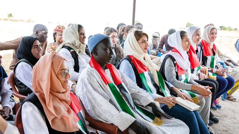 الوفد شارك أهالي القرية في بعض الفعاليات. من المصدر