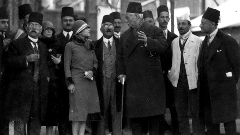 سعد زغلول ورفاقه قبيل ثورة 1919. أرشيفية