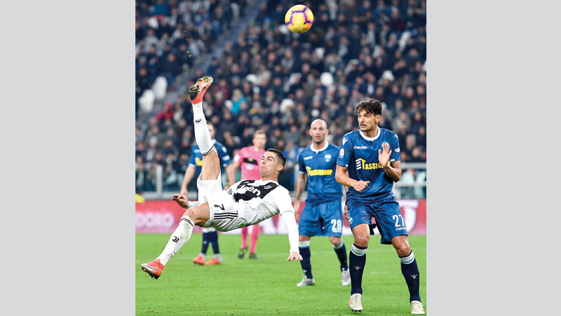 رونالدو متعطش لأهداف جديدة في دوري الأبطال. إي.بي.إيه