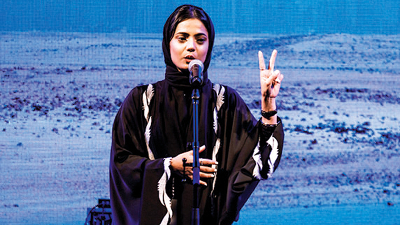 الفعالية أمسية تجمع نخبة من الفنانين لتناول الإرث الثقافي والتاريخي للإمارات من خلال الفنون.  من المصدر