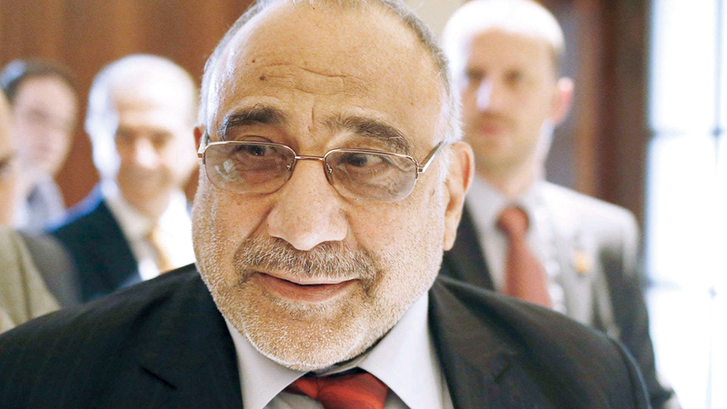 عبدالمهدي يواجه مهام جسيمة لا تنقصها الحرب مع &laquo;داعش&raquo; مجدداً.  أرشيفية