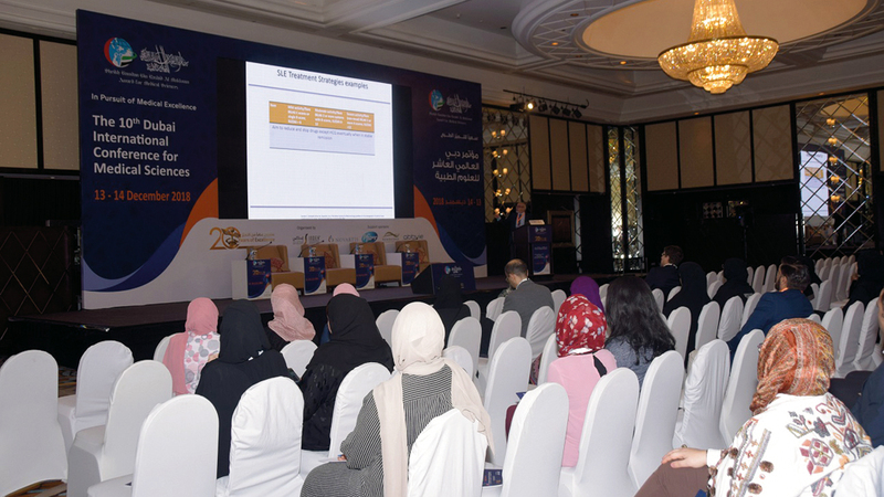 مؤتمر دبي العالمي للعلوم الطبية استهل أعماله بـ11 ورشة عمل. من المصدر