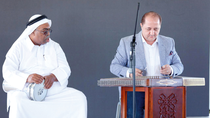 جانب من الفقرة التراثية التي قدمت خلال الاحتفالية. من المصدر