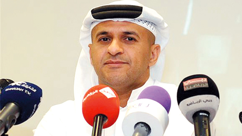 علي حمد:  «على لاعبي العين  تجنب الاعتراض  على قرارات التحكيم،  والتجاوب الكامل  معها بروح رياضية».