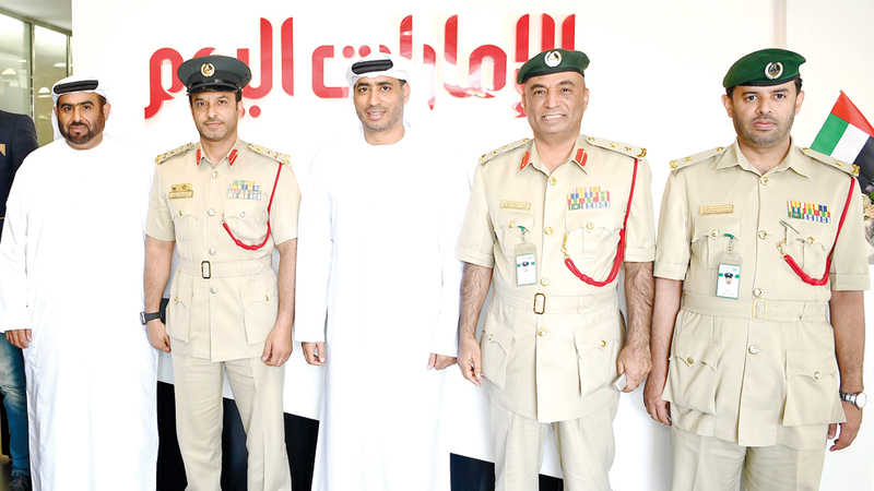 خلال اجتماع تنسيقي بين شرطة دبي وصحيفة «الإمارات اليوم».

الإمارات اليوم