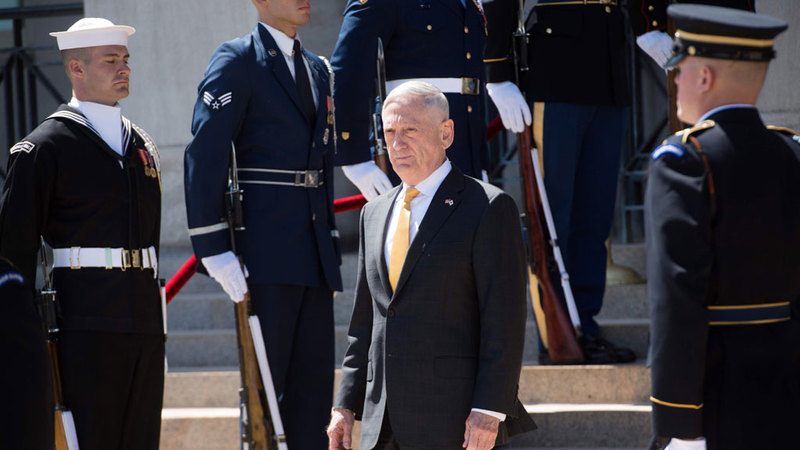 استقالة ماتيس جلبت الكثير من الانتقاد لسياسات الرئيس.  أ.ف.ب