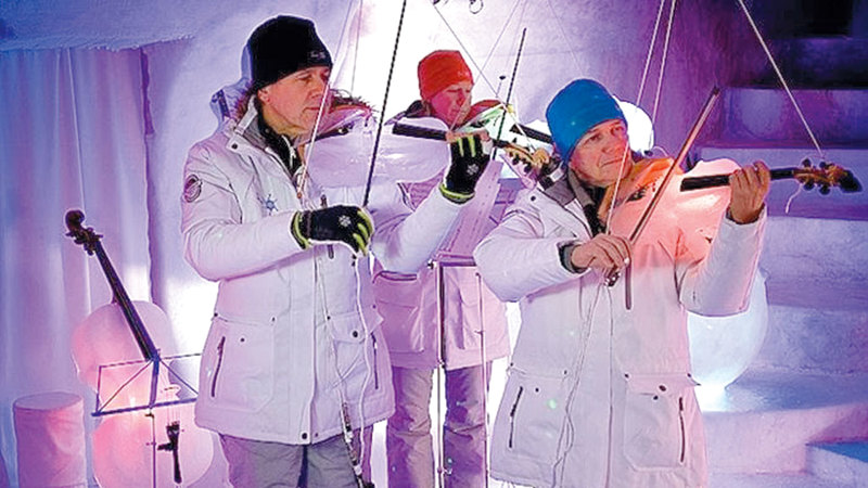 كوخ الموسيقى على ارتفاع 2600 متر فوق مستوى البحر.

د.ب.أ