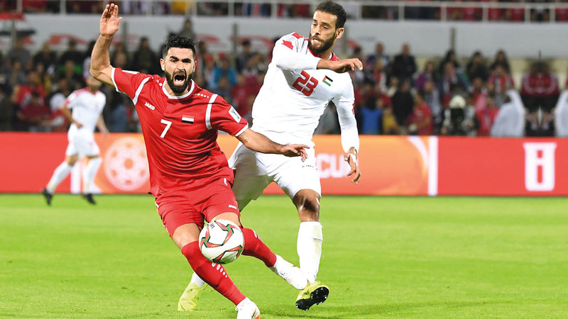 منتخب فلسطين يواجه أستراليا بعد التعادل مع سورية.  تصوير: أسامة أبوغانم