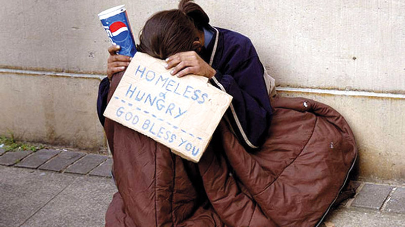 ازداد الجوعى في البلاد بأعداد كبيرة.  غيتي