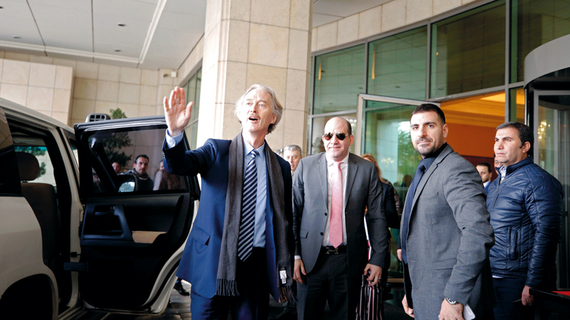 بيدرسون وصل أمس إلى دمشق في أول زيارة رسمية له منذ توليه منصبه. رويترز