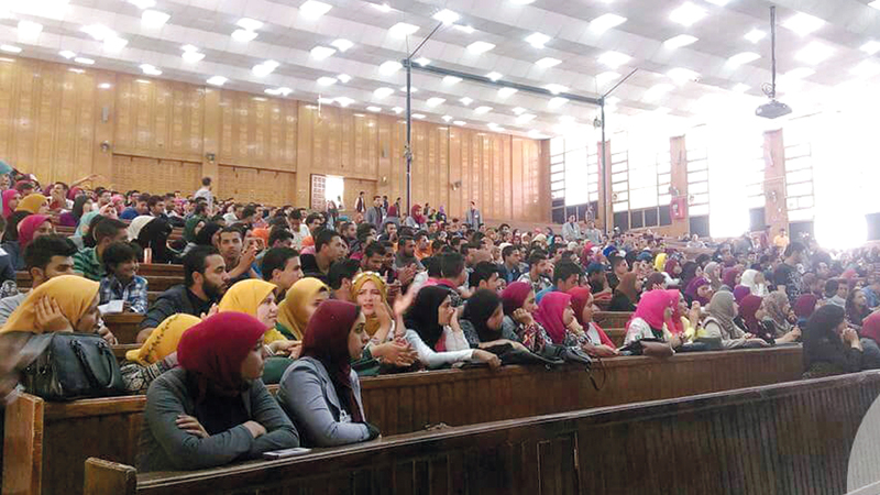 جامعة المنصورة فتحت تحقيقاً في الواقعة. من المصدر