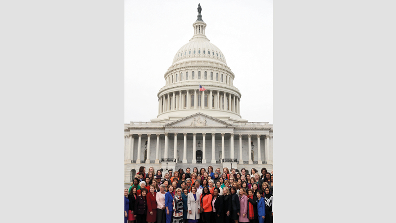 ترامب يعتمد على التشويش والفوضى في تعامله مع الكونغرس وأعضائه.  أ.ف.ب