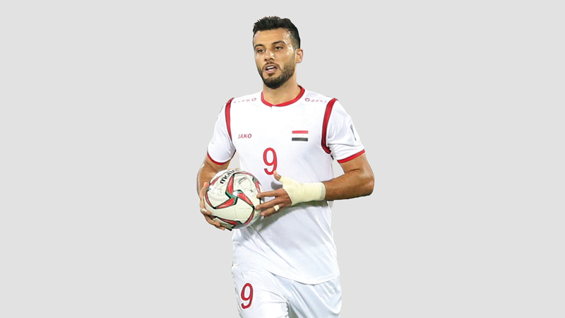 مهاجم المنتخب السوري عمر السومة.  إي.بي.أيه