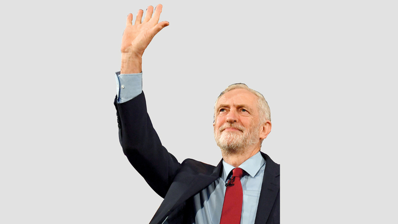 كوربن وصف حكومة  ماي بشبه الميتة. أ.ف.ب