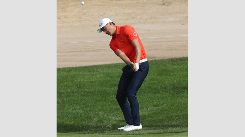 حامل لقب البطولة الصيني لي هاوتونغ.  أ.ف.ب