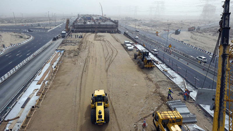 مشروع تطوير «رأس الخور» يسهم في انسيابية الحركة المرورية. من المصدر