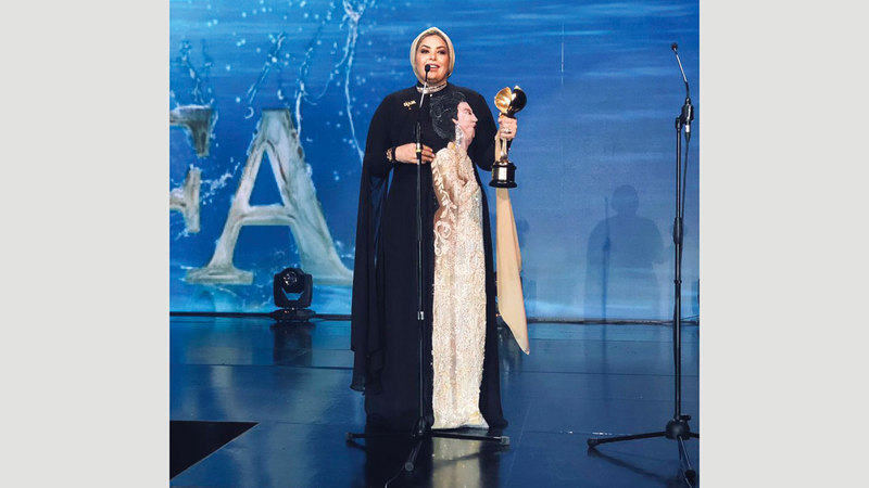 صابرين من أبرز الفنانات المكرمات في «ضيافة». من المصدر