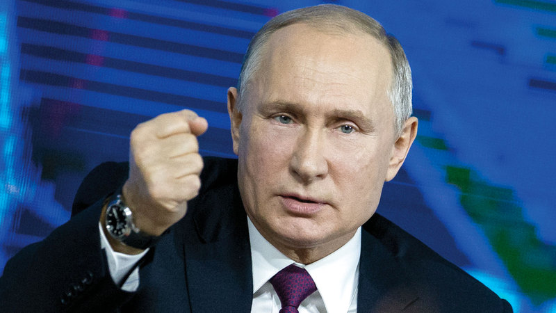 بوتين حذّر من عواقب الصراع في فنزويلا. أ.ب