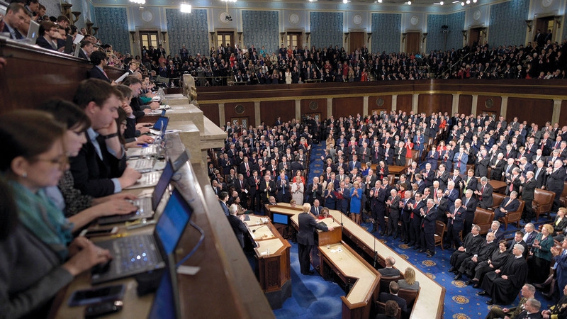 الكونغرس الأميركي أصدر قراراً وافقت عليه هاريس يرفض تدخل الأمم المتحدة في قضايا تتعلق بالقانون الإنساني الدولي في مناطق الاحتلال. أرشيفية