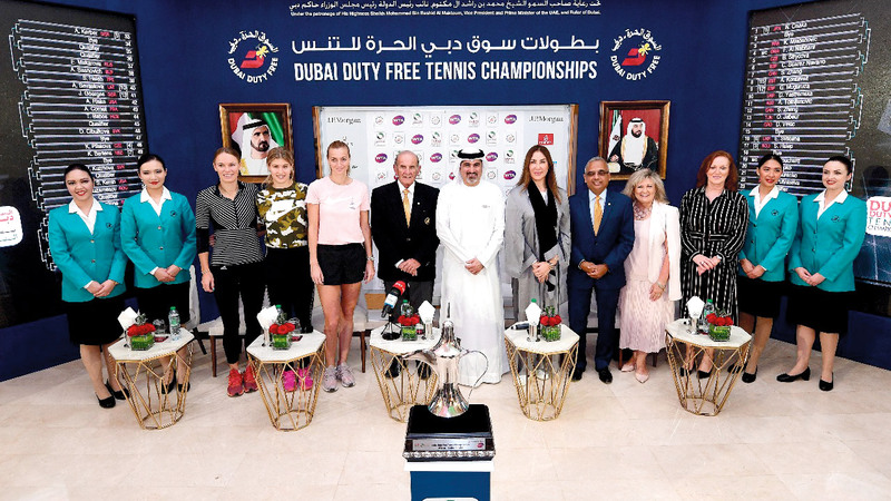 جانب من مراسم قرعة بطولة السيدات. تصوير باتريك كاستيلو