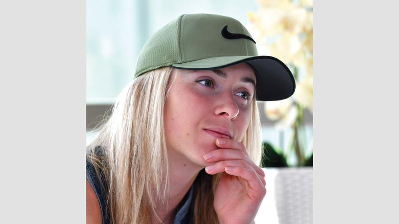 حاملة لقب البطولة في العامين الماضيين الأوكرانية إيلينا سفيتولينا. تصوير: باتريك كاستيلو