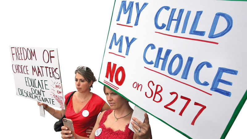 أميركيون يخشون  احتمال إصابة أطفالهم  بالتوحد.  أ. ب.