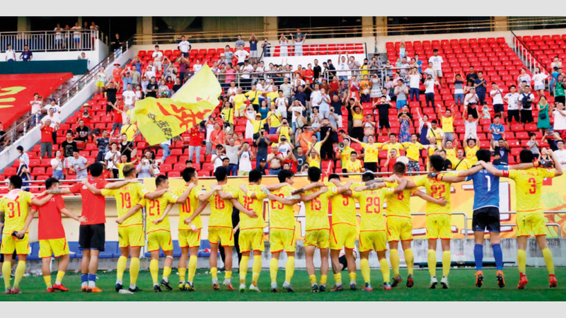 «سيشوان جيونو» ينافس في دوري الدرجة الثانية بالصين.  أرشيفية