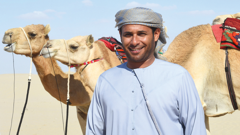 المنصوري أكد أن هناك العديد من خطط تطوير محمية المرزوم. تصوير: إريك أرازاس