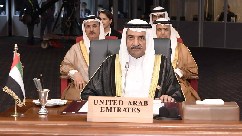 حمد بن محمد الشرقي ترأس وفد الدولة في القمة. وام