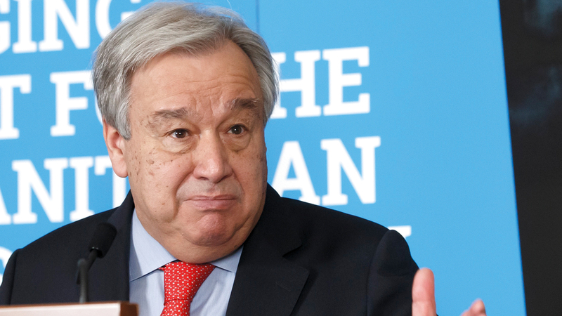 أنطونيو غوتيريس: عدد اليمنيين المحتاجين إلى مساعدات إنسانية ارتفع إلى 24 مليوناً.