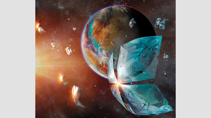 تحقيق المجلة يحمل عنوان «بحثاً عن أهل الكواكب». من المصدر