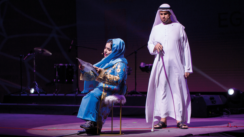 العرض المسرحي هدف إلى دعم أصحاب الهمم وتفعيل دورهم المجتمعي. من المصدر