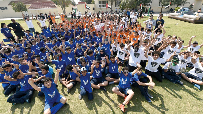 من فعاليات اليوم الرياضي العام الماضي. من المصدر