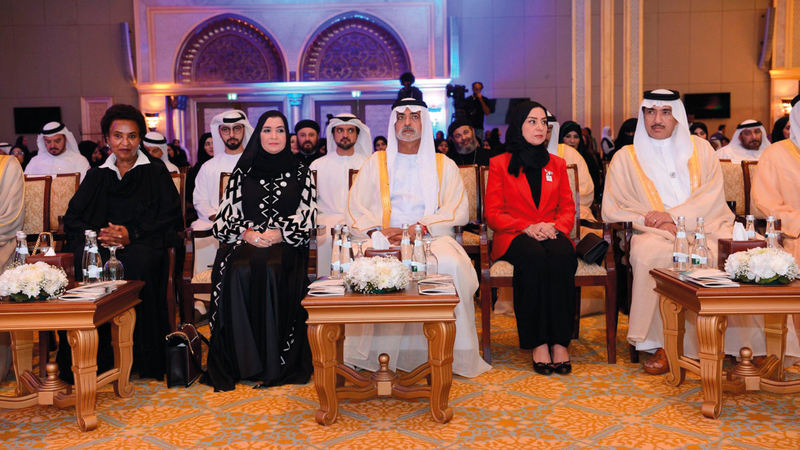 مؤتمر «دور الأسرة في تعزيز قيم التسامح» نظمته وزارة التسامح في قصر الإمارات بأبوظبي. الإمارات اليوم