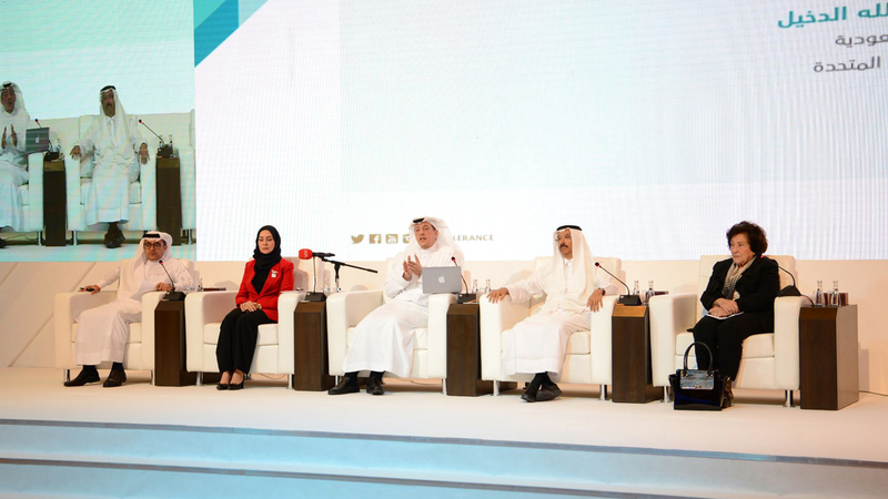 جانب من جلسة عقدت ضمن فعاليات المؤتمر. الإمارات اليوم