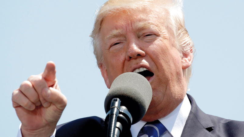 ترامب يعتقد أن المجزرة عبارة عن مشكلة صغيرة للغاية.  رويترز