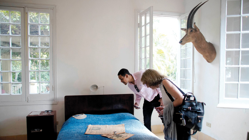 21 عاماً عاشها همنغواي في فينكا فيخيا. رويترز