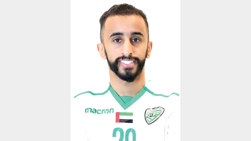 لاعب خورفكان عادل جمال. من المصدر