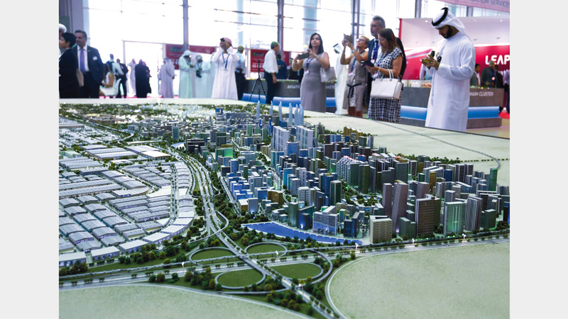 نسب الإشغال في مجمع الأعمال بـ«دبي الجنوب» تبلغ 70% حالياً. تصوير: أشوك فيرما