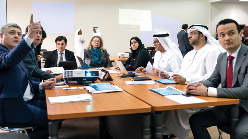 جانب من ورش عمل وفد حكومة الإمارات في أوزبكستان. من المصدر