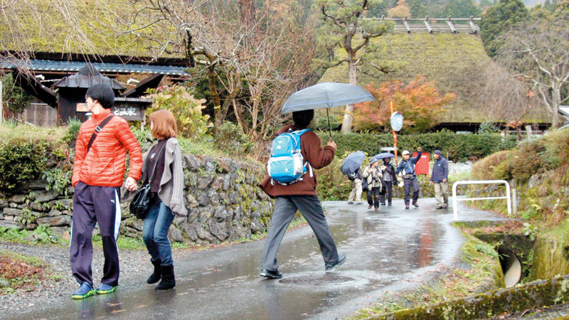 قرية «كيابوكي نو ساتو» الصغيرة تشتهر بمنازلها التقليدية. أرشيفية