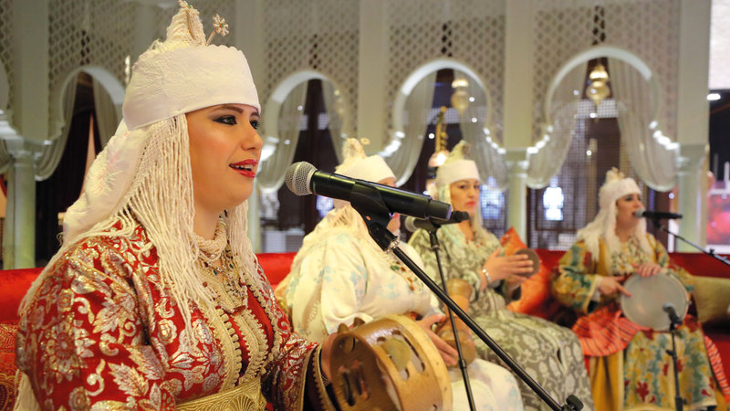 العروض تجسّد ثراء التراث الموسيقي في المغرب. من المصدر