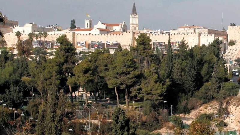 حديقة داوود التي تشرف عليها وتديرها جمعية إلعاد. الإمارات اليوم