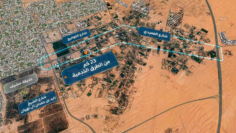 مخطط لتطوير محور شارع الخوانيج. من المصدر