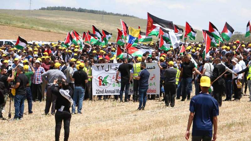 مهجّرو قرية خبيزة يعودون إلى ديار الأجداد في ذكرى النكبة. الإمارات اليوم