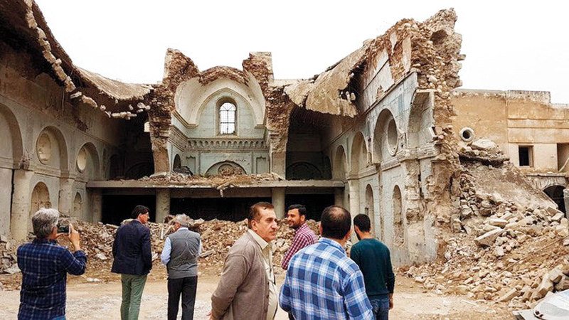 معظم المواقع الأثرية في الموصل تعرّضت للتدمير على يد «داعش». من المصدر